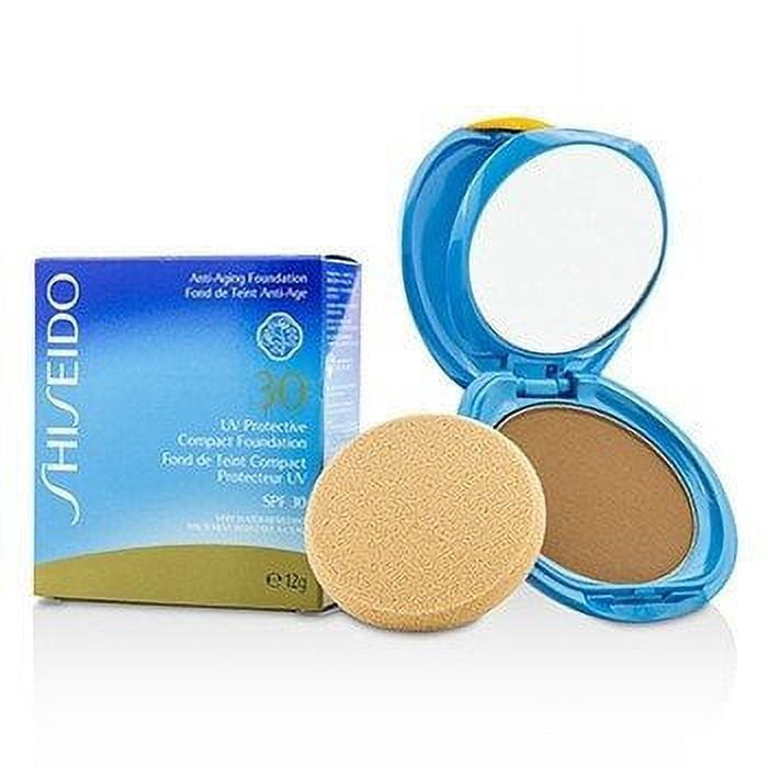 Shiseido Fondotinta solare compatto ricaricabile con protezione UV SPF 30 (Dark Beige 12g)